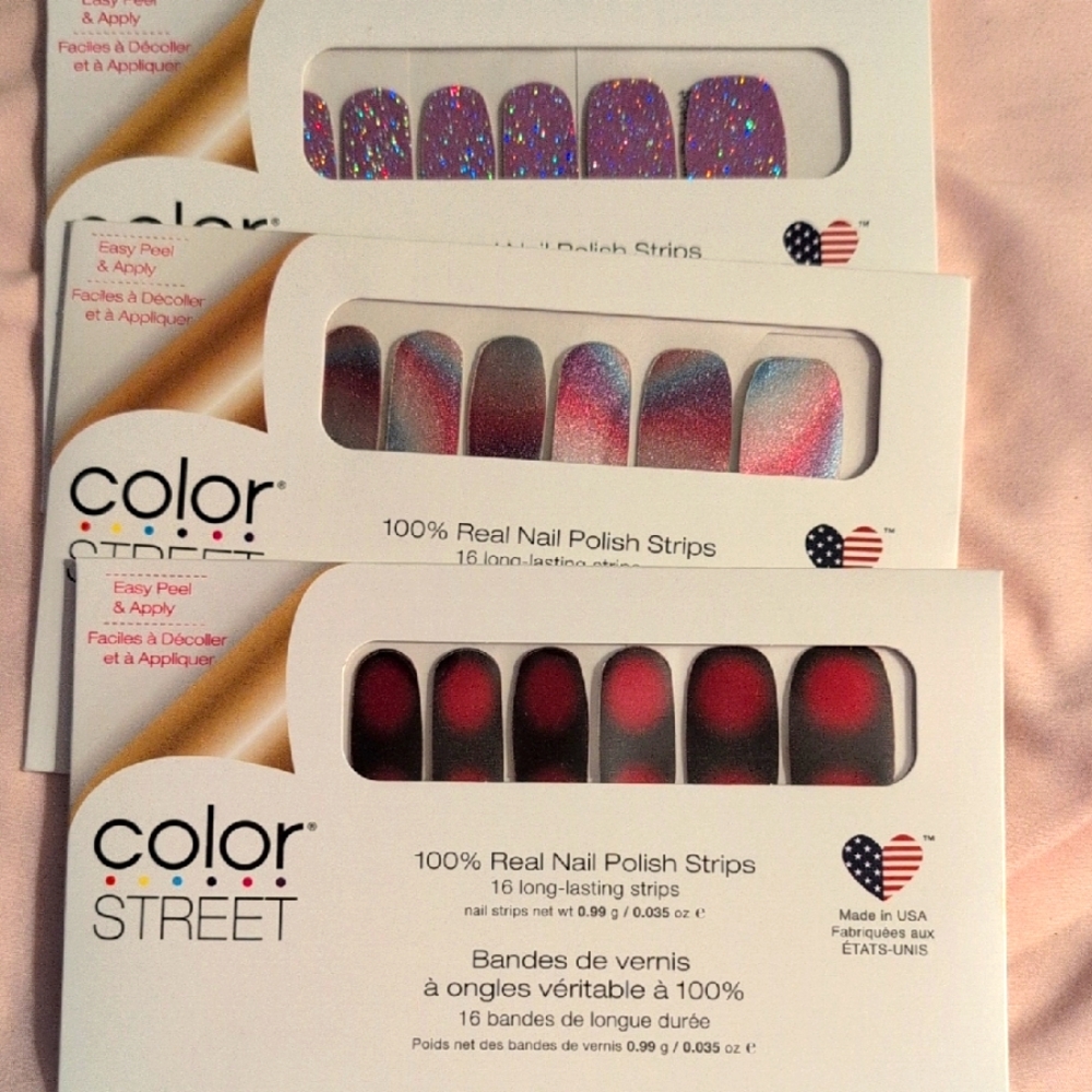 Color Street Glitter and Ombre Nail Strips